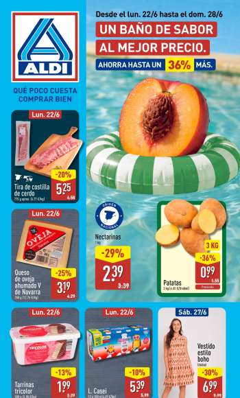 Folleto actual Aldi - 22/06/26 - 28/06/26.