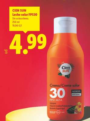 CIEN SUN Leche solar FPS30