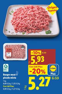 Burger meat picada mixta