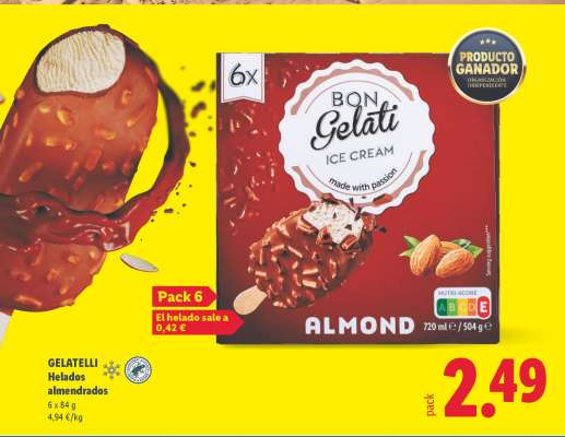 GELATELLI Helados almendrados