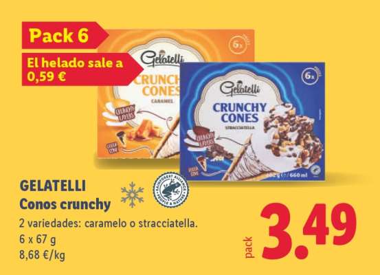 GELATELLI Conos crunchy
