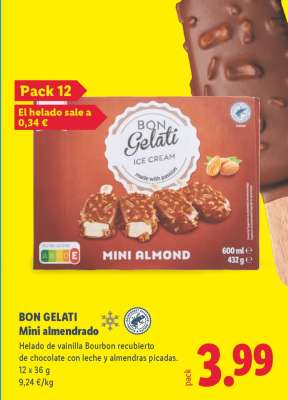BON GELATI Mini almendrado