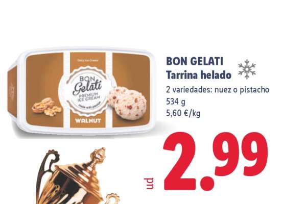 BON GELATI Tarrina helado