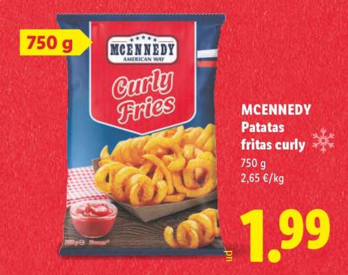 MCENNEDY Patatas fritas curly
