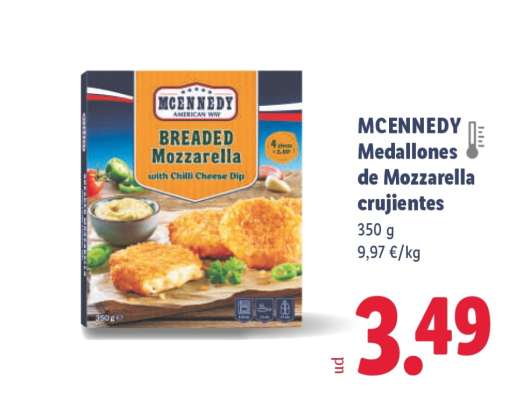 MCENNEDY Medallones de Mozzarella crujientes