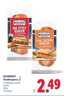 MCENNEDY Hamburguesa