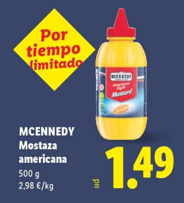 MCENNEDY Mostaza americana