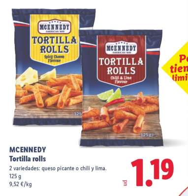 McEnnedy Tortilla rolls