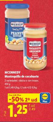 MCENNEDY Mantequilla de cacahuete