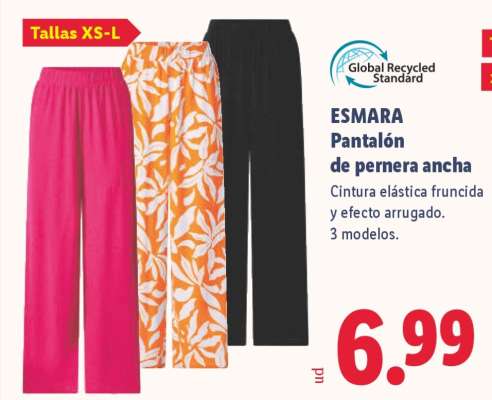 ESMARA Pantalón de pernera ancha