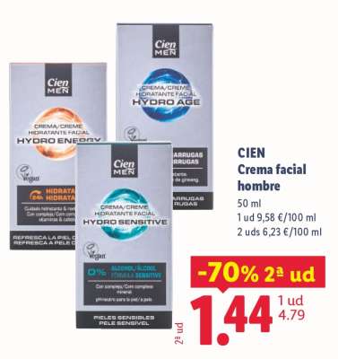 CIEN Crema facial hombre