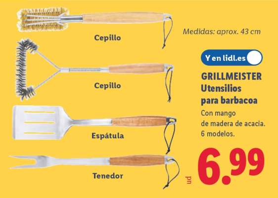 GRILLMEISTER Utensilios para barbacoa