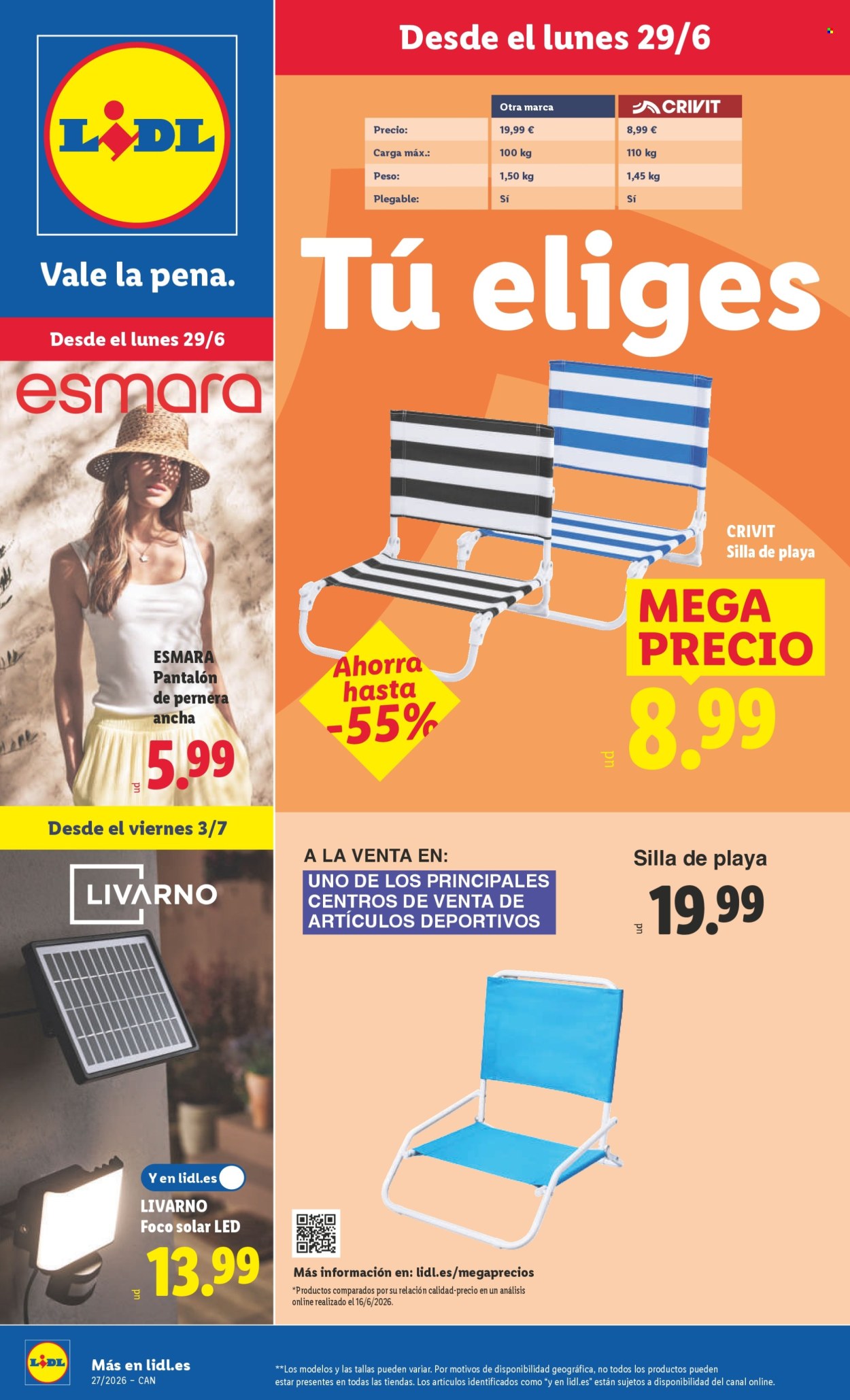 Folleto Lidl - 29/06/26 - 05/07/26. Página 1
