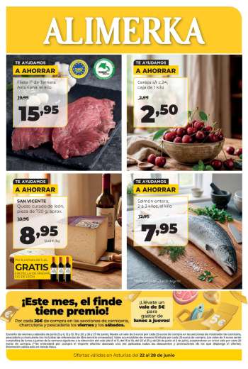 Folleto actual Alimerka - 22/06/26 - 28/06/26.