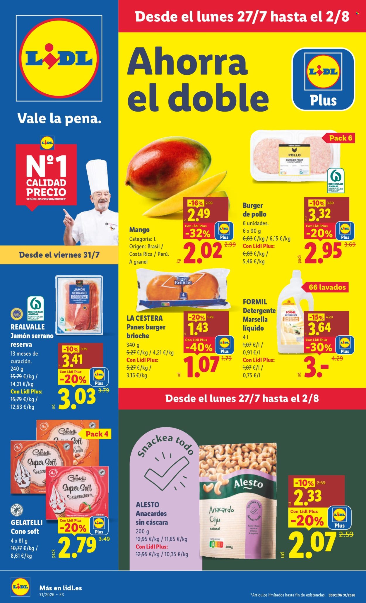 Folleto Lidl - 27/07/26 - 02/08/26. Página 1