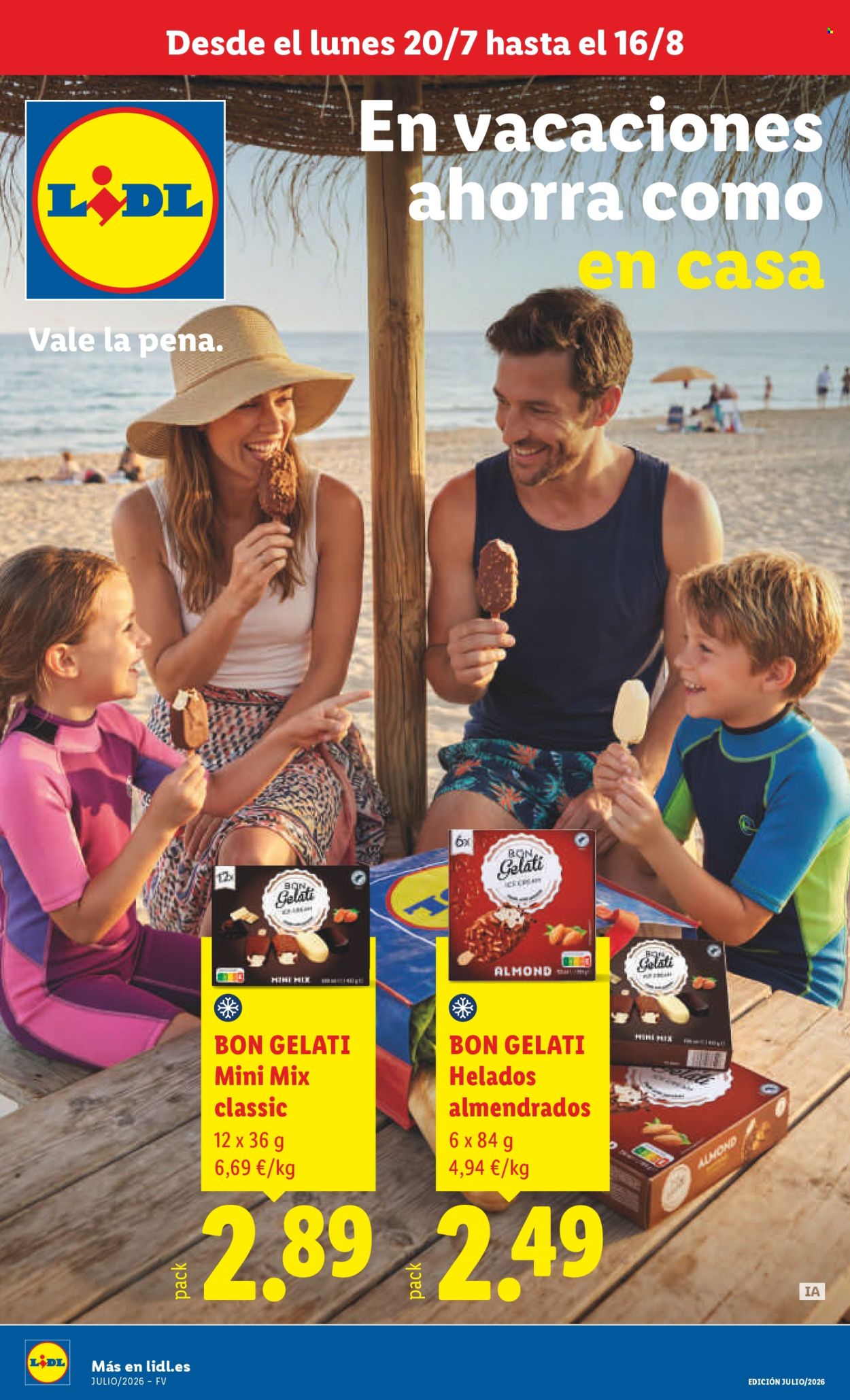 Folleto Lidl - 20/07/26 - 16/08/26. Página 1