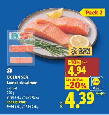 OCEAN SEA Lomos de salmón