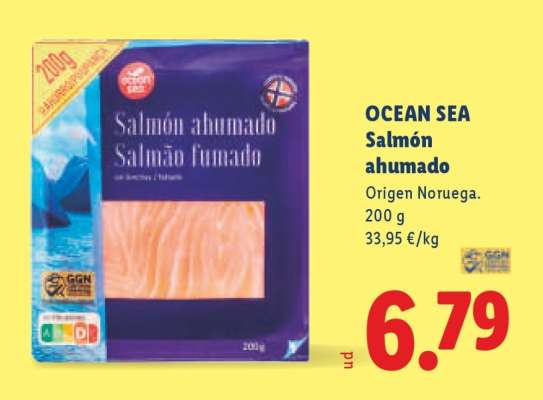 Ocean Sea Salmón ahumado